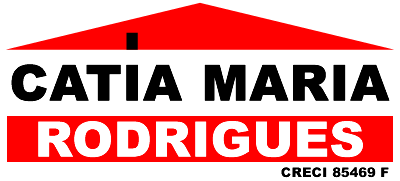 Logotipo Catia Maria Rodrigues, corretora oficial de imóveis.